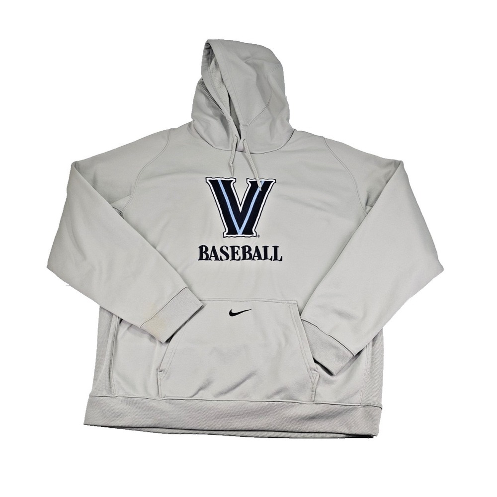 Vintage Nike Center Swoosh Villanova Hoodie XXL Men's Y2K 90s Pullover Gray